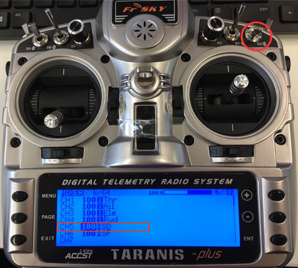 Taranis - Map channel to switch