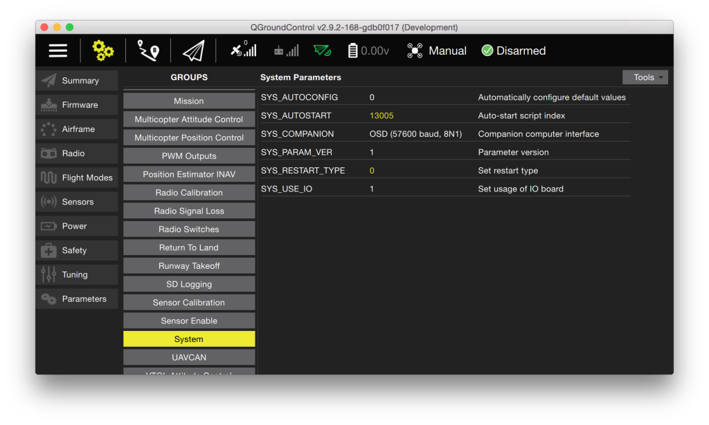 QGC Telemetry Setup